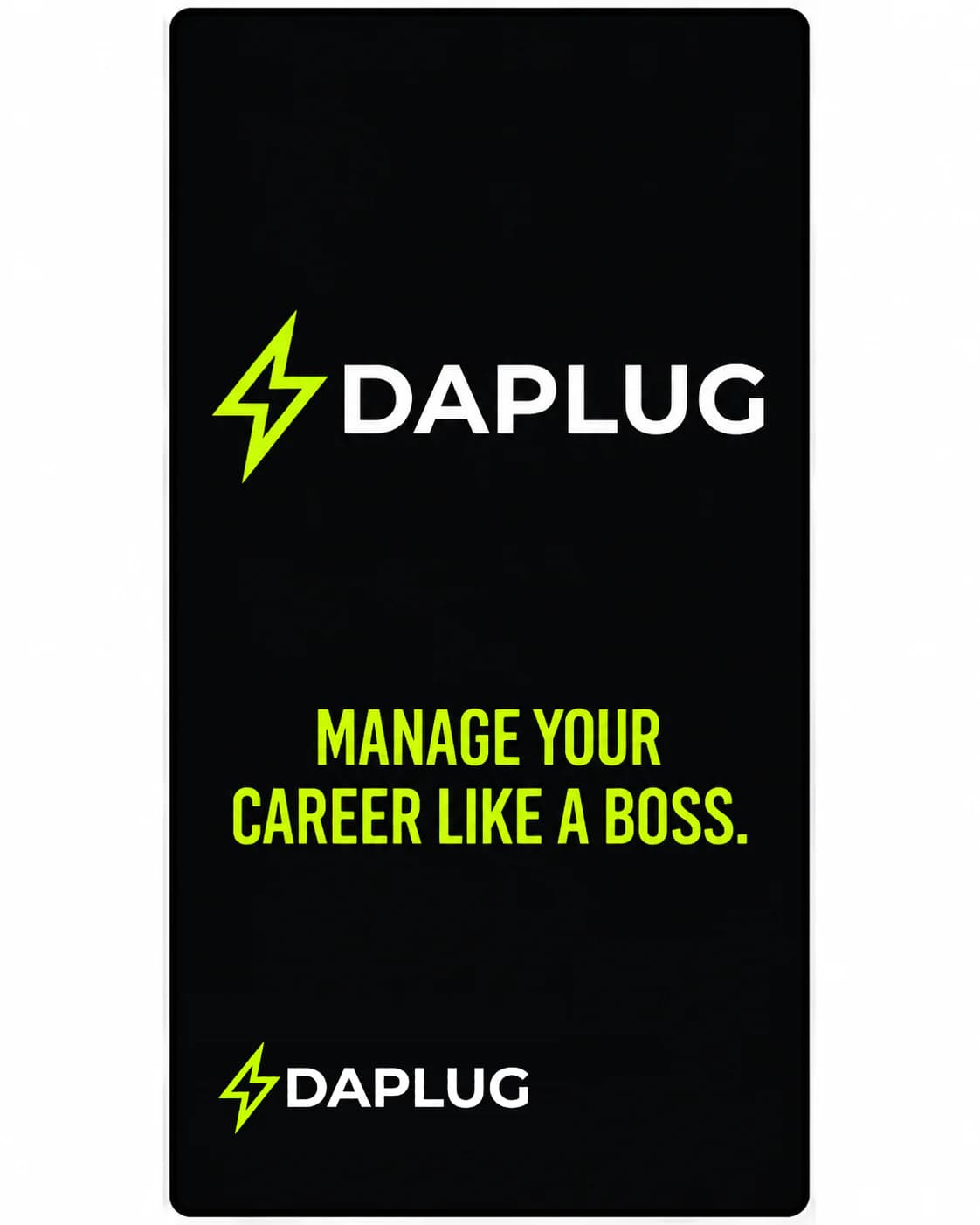 DaPlug campaign: manage your career like a boss