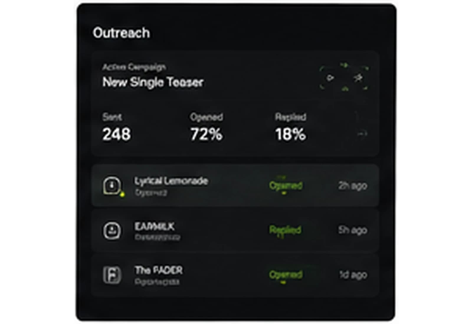 DaPlug curator outreach screen
