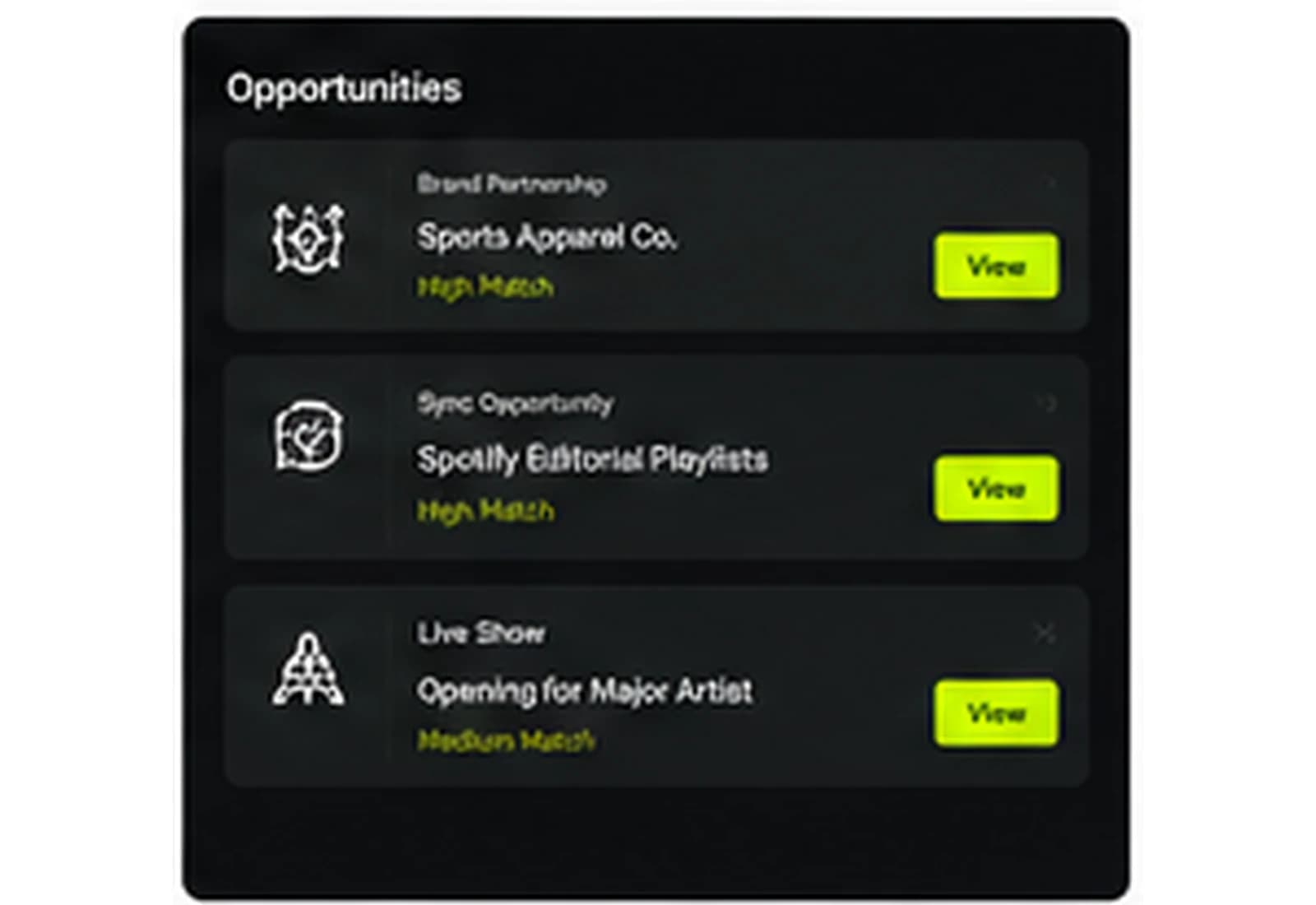 DaPlug opportunity matches screen