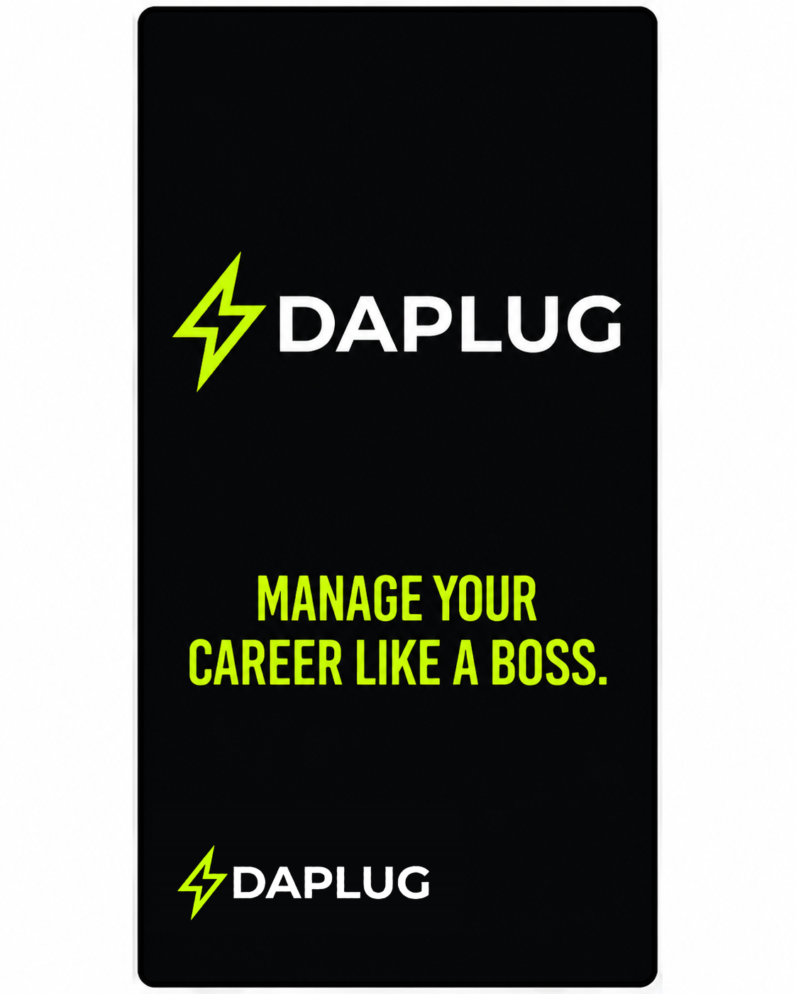 DaPlug campaign: manage your career like a boss
